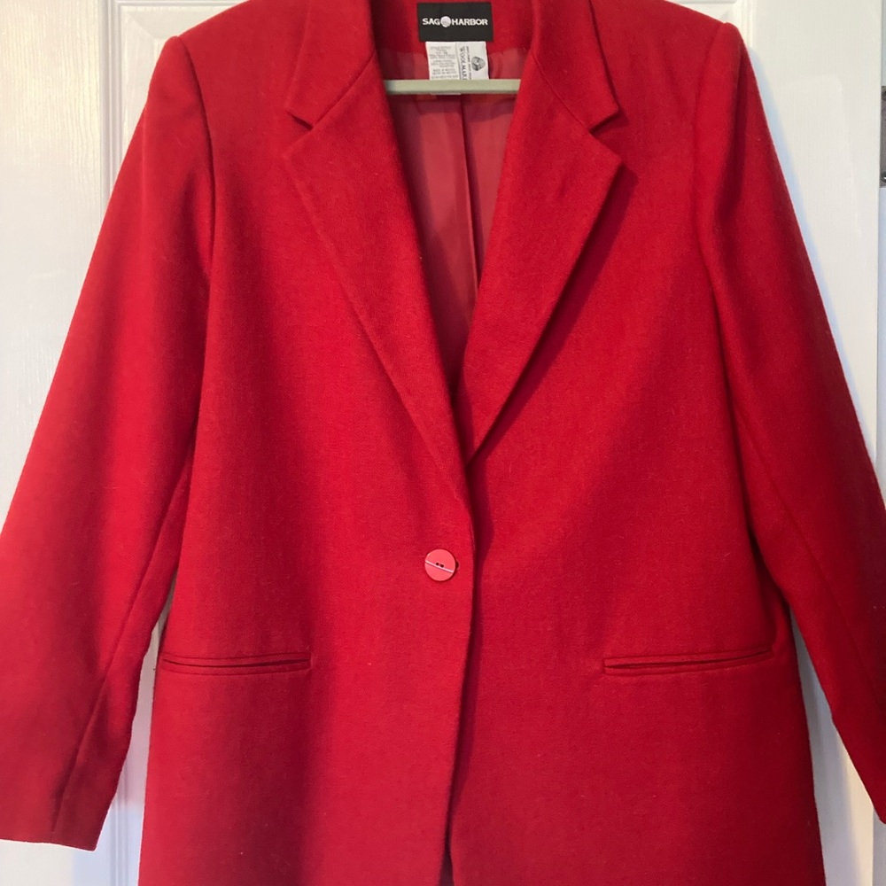 Sag Harbor Women's Red Blazer